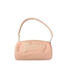 Juicy Couture NWT pink barrel shoulder purse logo sparkle detail